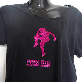 Fitness Freak - Ladies T Shirt Black