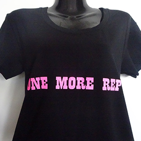 One More Rep - Ladies T Shirt Black