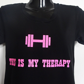 This Is My Therapy - Ladies T Shirt Black